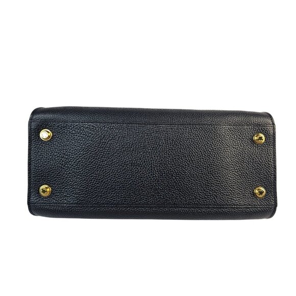 LOUIS VUITTON City Steamer Black Tan Leather Bag 2 Way Shoulder Strap Tote Bag - Picture 6 of 16